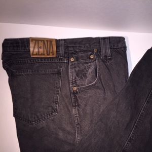 Zena Vintage Womens Denim Jeans (Black)